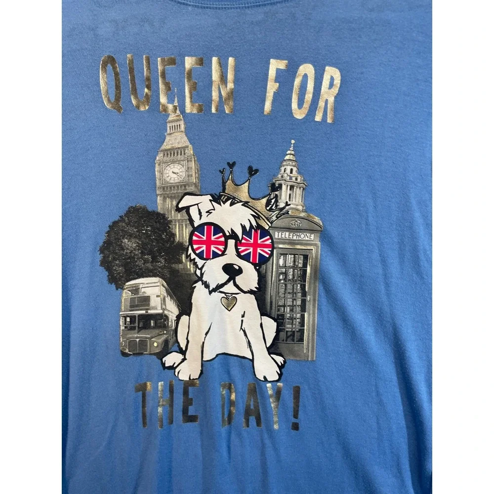 Justice Queen For‎ a Day London Blue Pullover Sweater Size 20